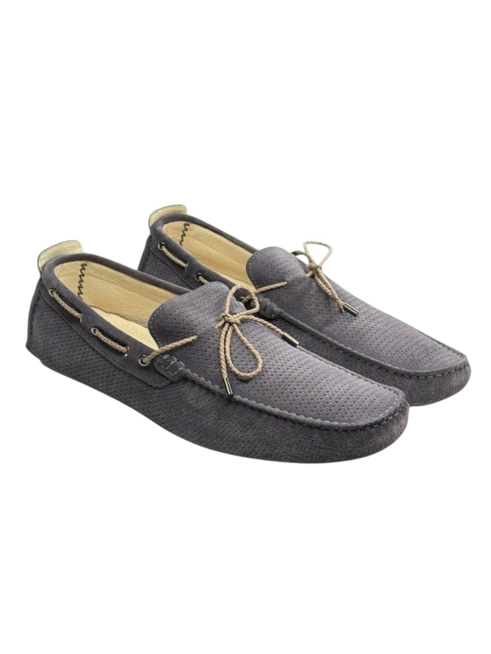 new Jennifer Tattanelli ♔ Driver Driving Shoe Slip On Loafer ♔ Grey Suede ♔ 11 - Picture 10 of 16